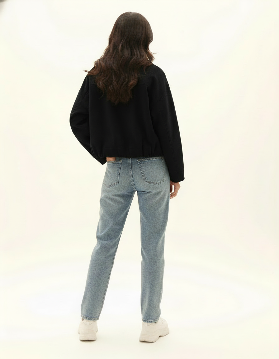 Black comfortable jacket for women